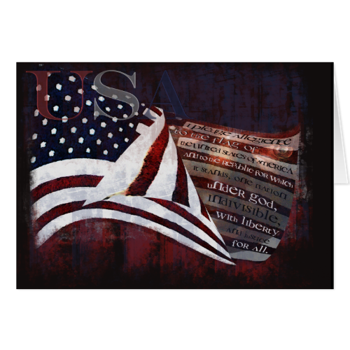 Pledge of Allegiance gifts & Greetings Greeting Cards