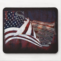 Pledge of Allegiance gifts & Greetings Mousepads