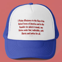 PLEDGE OF ALLEGIANCE hats