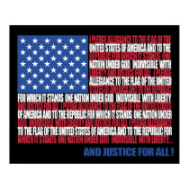Pledge of Allegiance poster posters
