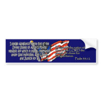 Pledge of Allegiance Psalm 33:12 bumper stickers by aandjdesigns Pledge of Allegiance Psalm 33:12 bumper stickers