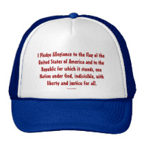 PLEDGE OF ALLEGIANCE hats