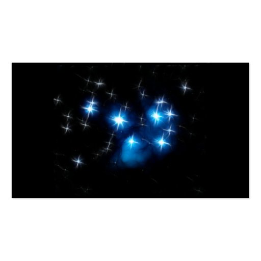 Pleiades Blue Star Cluster Business Card (back side)