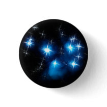 Pleiades Blue Star Cluster Pinback Button
