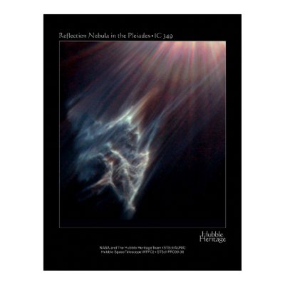 Pleiades IC 349 Nebual Hubble Telescope Photo Poster by Space_Exploration