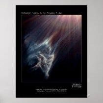 Pleiades IC 349 Nebual Hubble Telescope Photo Poster