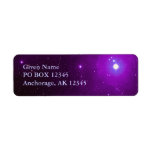 Pleiades in Purple Avery Label Custom Return Address Label
