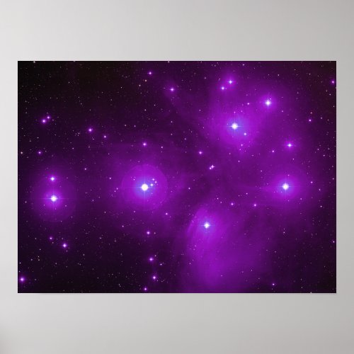 Pleiades in Purple Poster print