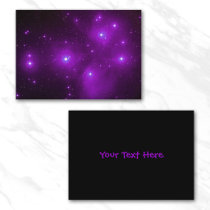 Pleiades in Purple Profile Card business cards by annaleeblysse Pleiades in Purple Profile Card business cards