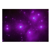Pleiades in Purple Profile Card Business Cards