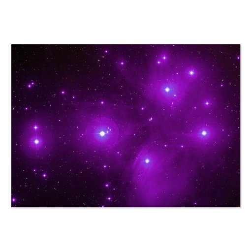 Pleiades in Purple Profile Card Business Cards