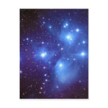 Pleiades Open Star Cluster Seven Sisters in Taurus Post Card