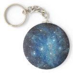 Pleiades Space Art Constellation Painting Print Key Chain