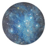 Pleiades Space Art Constellation Painting Print Sticker