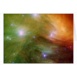 Pleiades The 7 sisters  in infrared Greeting Cards