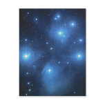 Pleiades The seven sisters blue stars Postcard