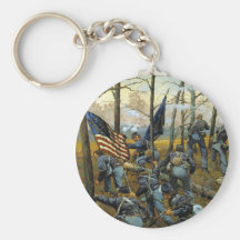 Plenty of Fighting Today by Keith Rocco Keychain