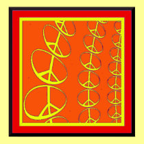 Plenty Of Peace Orange Version Custom Poster posters
