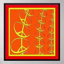 Plenty Of Peace Orange Version Custom Poster