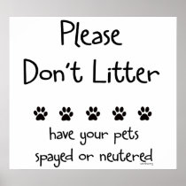 Plese Don't Litter 2 Posters