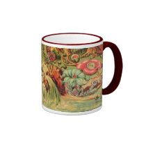 Pliocene Plants Antique Print mugs