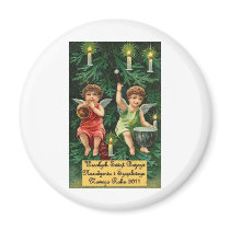 PLISH CHRISTMAS ITEMS WESOLYCH SWIAT FRIDGE MAGNETS