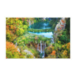 Plitvice Lakes in Croatia Stretched Canvas Prints