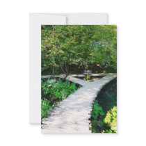 plitvice wooden path, croatia personalized invites