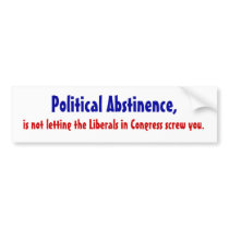 Ploitical Abstinence Bumper Stickers