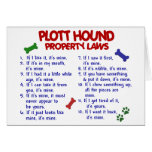 PLOTT HOUND Property Laws 2 Greeting Cards