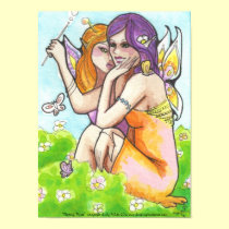 Plotting Pixies fairy sisters fantasy Art Poster posters