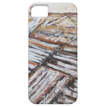 Ploughed Fields (abstract landscape) iPhone 5 Cover