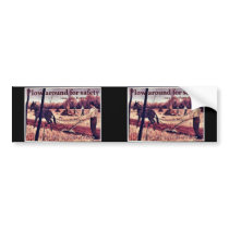 Plow Around For Safety Bumper Stickers