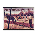 Plow Around For Safety Postcard