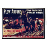 Plow Around To Prevent Forest Fires Card