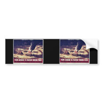Plow Around To Prevent Woods Fires Bumper Sticker