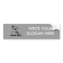 PLOW BOY BUMPER STICKERS