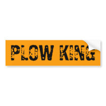 PLOW KING BUMPER STICKERS