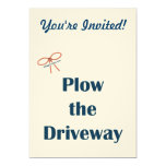 Plow The Driveway Reminders Card