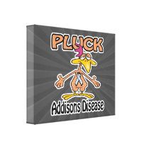 Pluck Addisons Disease Awareness Design Gallery Wrapped Canvas