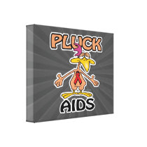 Pluck AIDS Awareness Design Stretched Canvas Prints