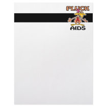 Pluck AIDS Awareness Design Personalized Letterhead