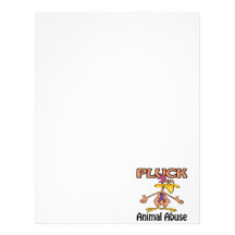 Pluck Animal Abuse Awareness Design Letterhead Template