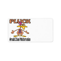 Pluck Arnold Chiari Malformation Awareness Design Address Label