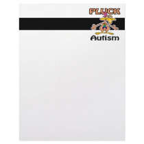 Pluck Autism Awareness Design Personalized Letterhead