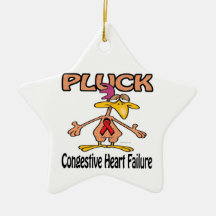 Pluck Congestive Heart Failure Awareness Design Christmas Ornaments