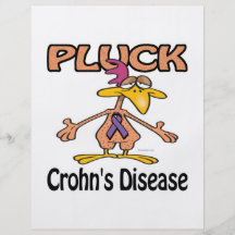 Pluck Crohns Disease (purple) Awareness Design Flyer Design