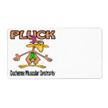 Pluck Duchenne Muscular Dystrophy Shipping Labels