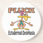 Pluck Ectodermal Dysphasia Awareness Coasters
