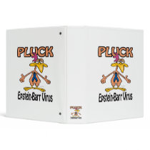 Pluck Epstein-Barr Virus Awareness Design 3 Ring Binders